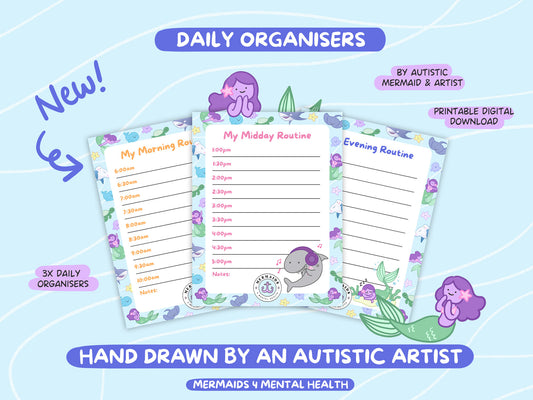 Mermaid Daily Organisers