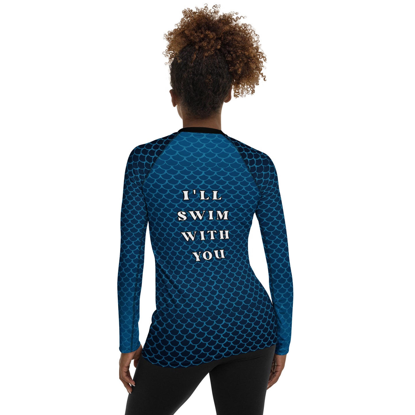 Mermaids 4 Mental Health Women's Rash Guard