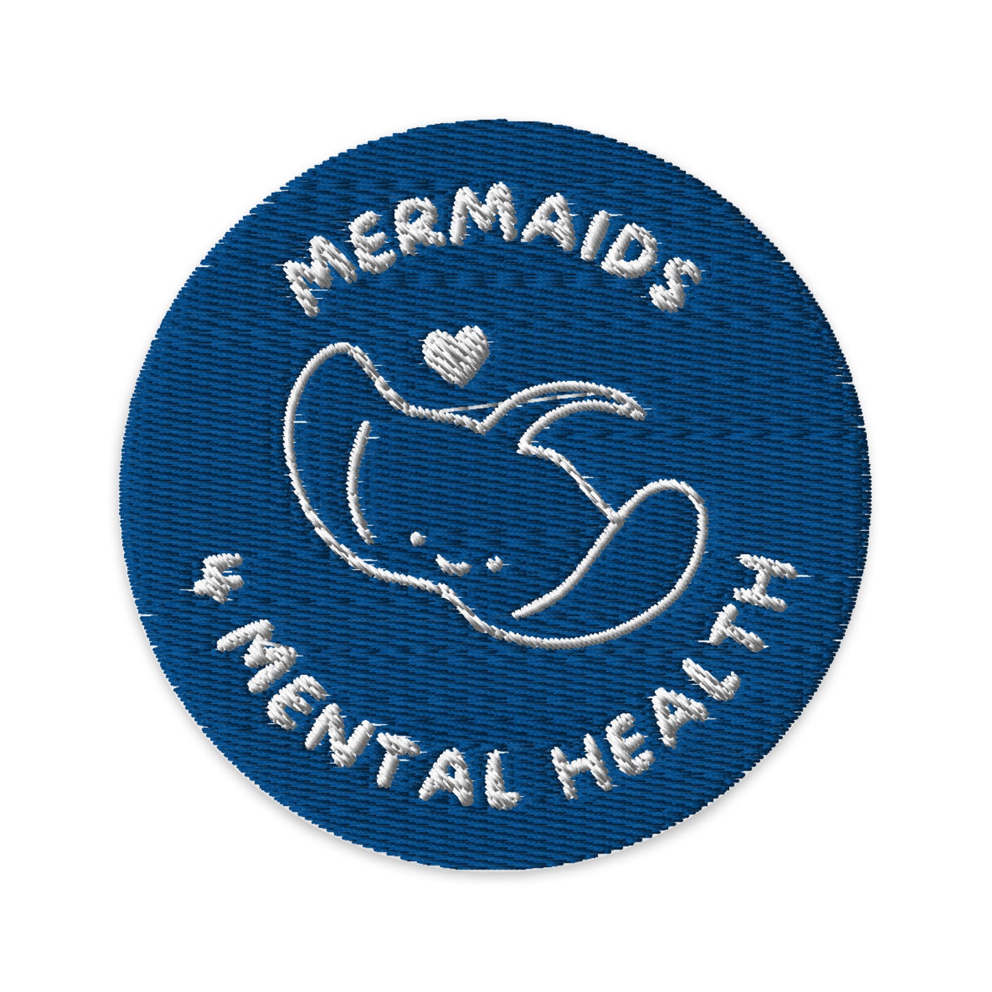 Mermaids 4 Mental Health Manta Ray Embroidered Patch