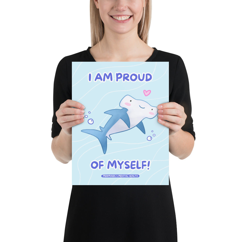 Affirmation Shark 11x14in poster