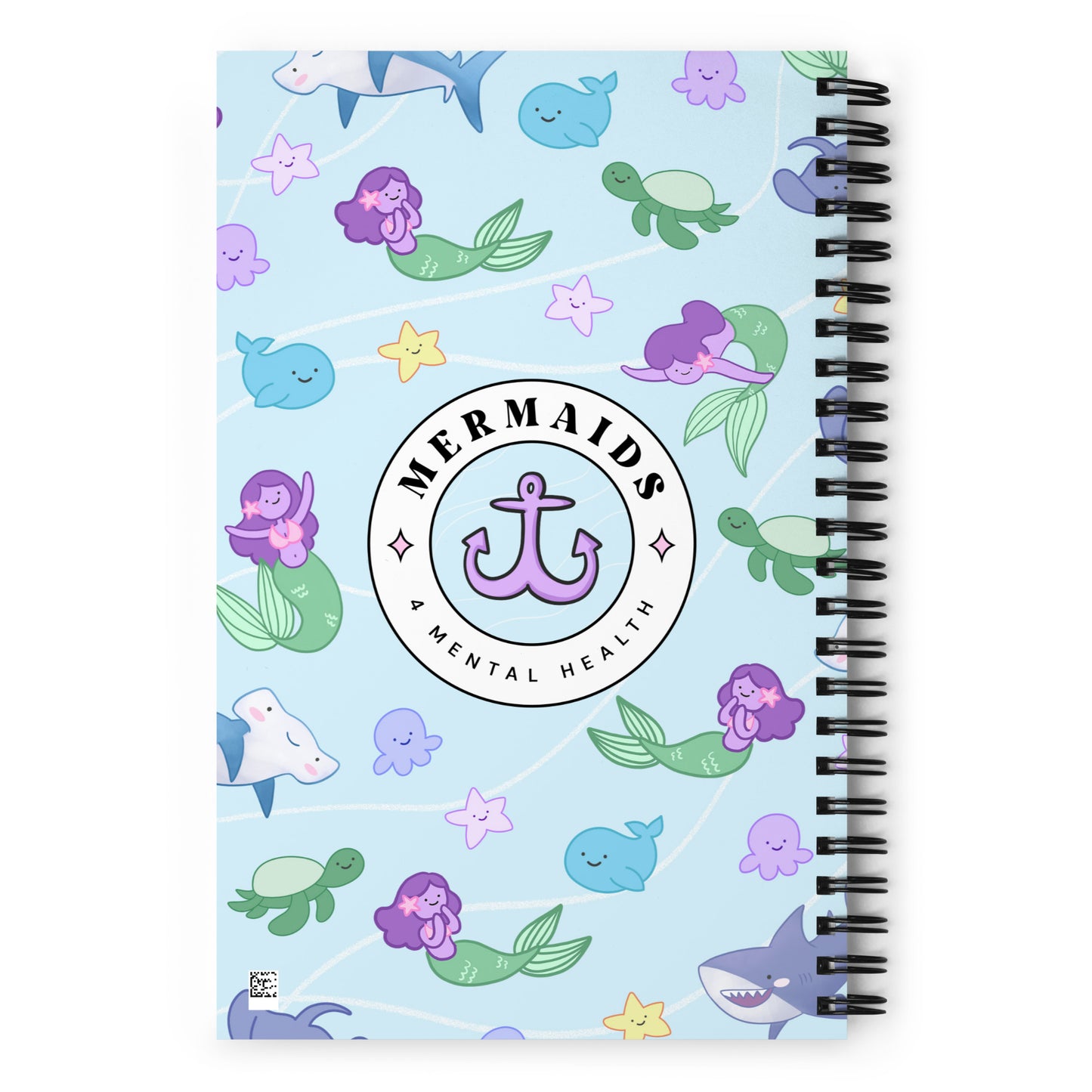 Mermaids 4 Mental Health Spiral notebook